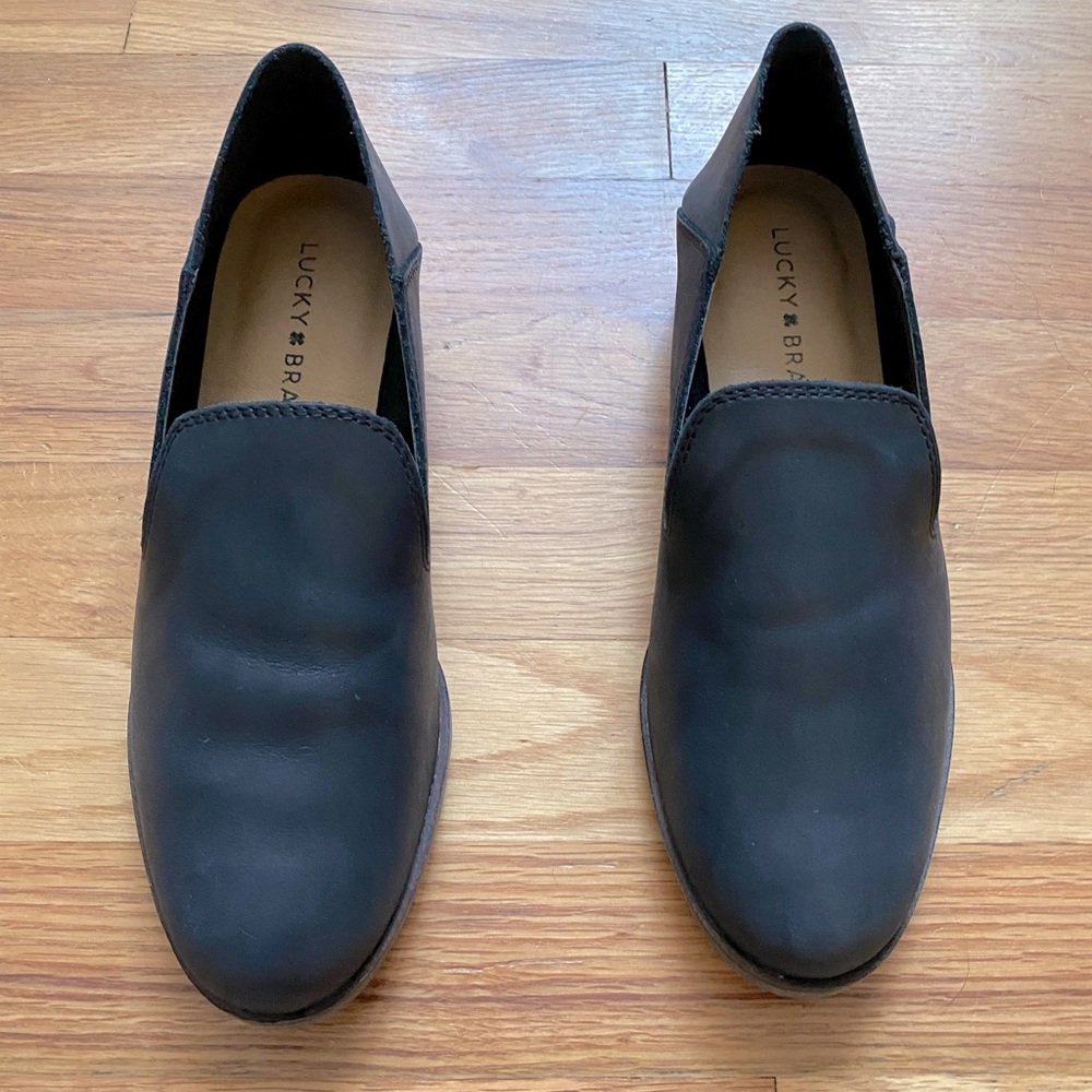 NEW Lucky Brown Black Loafers